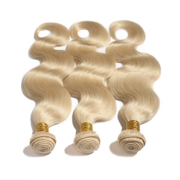 High Quality Human Hair Extensions Blonde Body Wave 16" inches